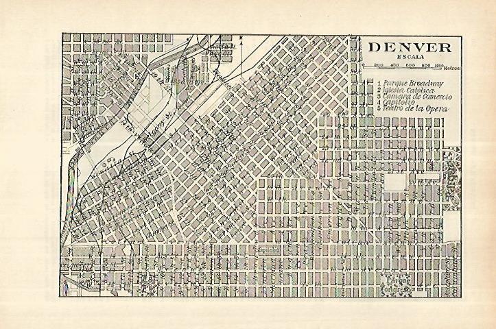 LAMINA ESPASA 27762: Plano de Denver