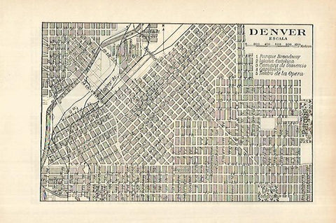 LAMINA ESPASA 27762: Plano de Denver