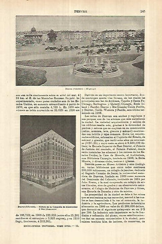 LAMINA ESPASA 27764: Parque de Denver Estados Unidos