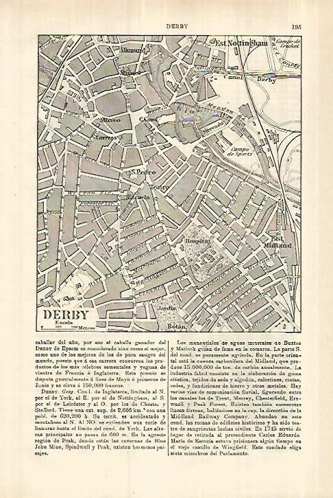 LAMINA ESPASA 27771: Plano de Derby