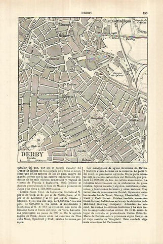 LAMINA ESPASA 27771: Plano de Derby