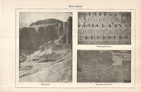 LAMINA ESPASA 27773: Vistas de Deir-el-Bahri Egipto