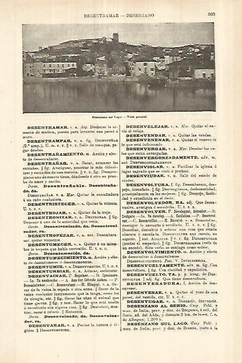 LAMINA ESPASA 27785: Vista de Desenzano del Lago