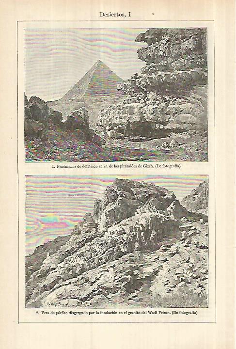 LAMINA ESPASA 27788: Desierto de Gizeh y del Wadi Feiran