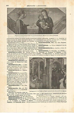 LAMINA ESPASA 27796: Desposorio de la Virgen. por Gozzoli