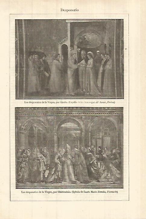LAMINA ESPASA 27799: Los desposorios de la Virgen por Giotto