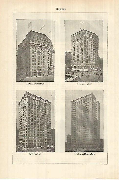 LAMINA ESPASA 27807: Edificios de Detroit