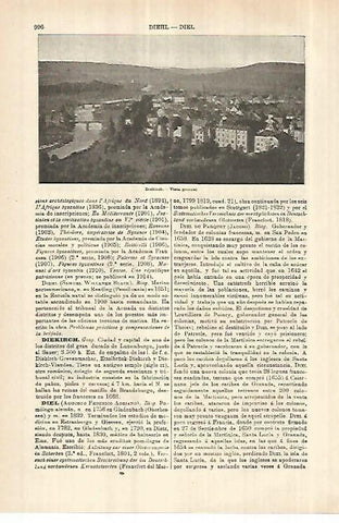 LAMINA ESPASA 27837: Vista de Diekirch Luxemburgo