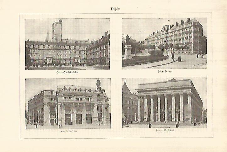 LAMINA ESPASA 27848: Edificios de Dijon Francia
