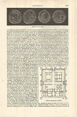 LAMINA ESPASA 27868: Monedas de Diocleciano