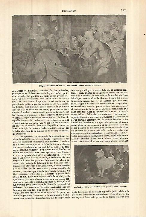 LAMINA ESPASA 27872: Diogenes buscando un hombre por Rubens