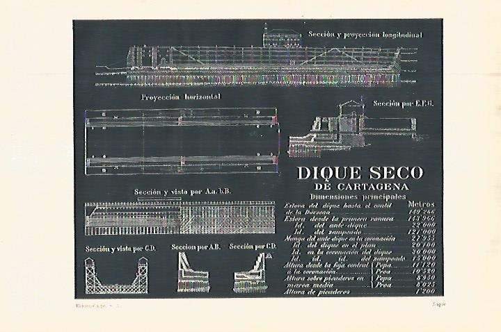LAMINA ESPASA 27879: Dique Seco de Cartagena