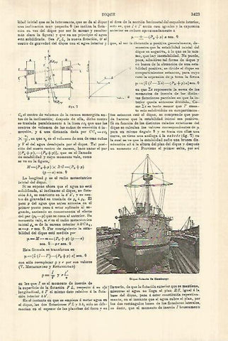 LAMINA ESPASA 27882: Dique flotante de Hamburgo