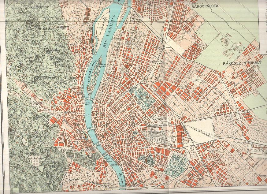 Lamina/sheet/feuille COLOR numerada 20: Plano de Budapest