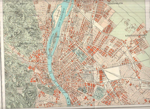 Lamina/sheet/feuille COLOR numerada 20: Plano de Budapest