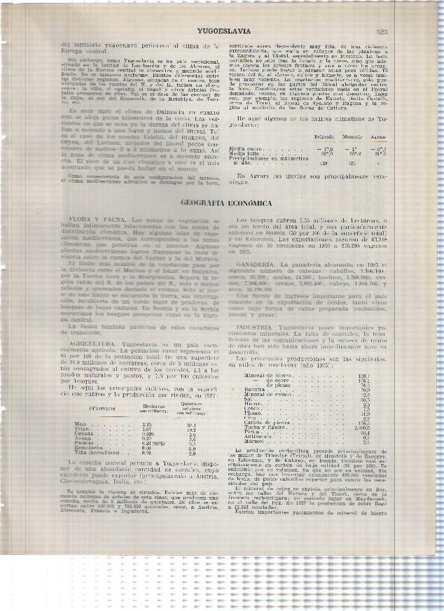 Lamina/sheet/feuille numerada 523/524: Yugoslavia: El lago Doiran
