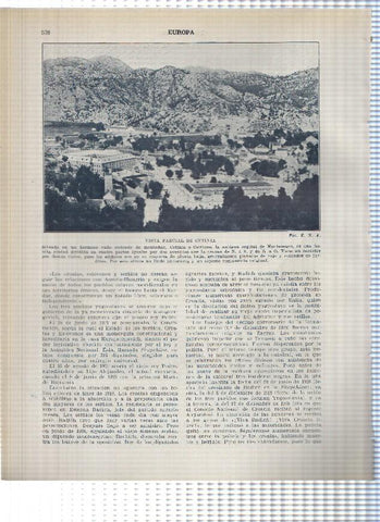 Lamina/sheet/feuille numerada 537/538: Yugoslavia: Calle de Bugoino, vista de Cetinia
