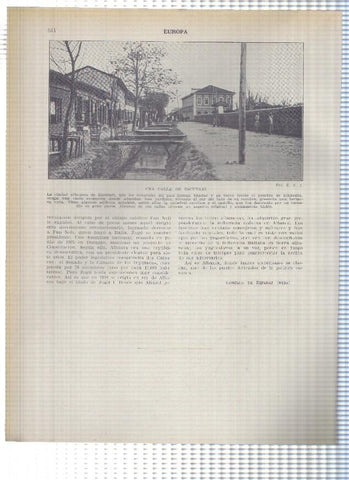 Lamina/sheet/feuille numerada 543/544: Albania: antigua Mezquita de Tirana Calle de Escutari