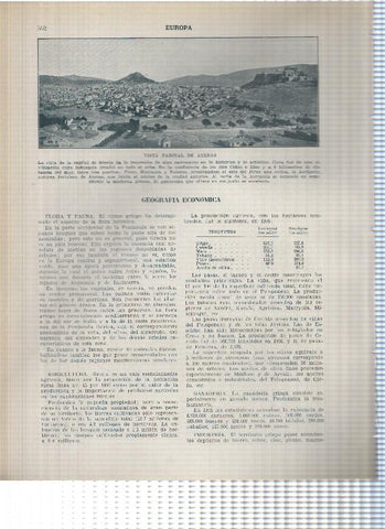 Lamina/sheet/feuille numerada 551/552: Grecia: Plano de Atenas y vista de Atenas