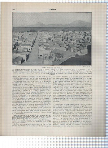 Lamina/sheet/feuille numerada 559/560: Grecia: Vista de Salonica y de Patras