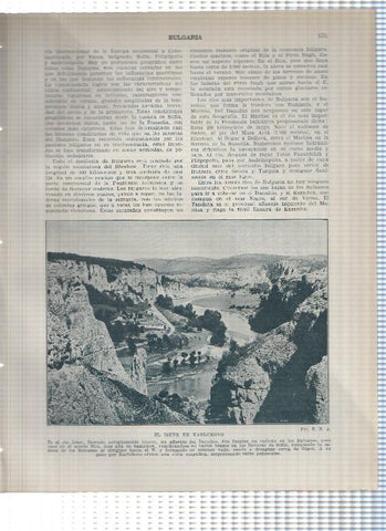 Lamina/sheet/feuille numerada 575/576: Bulgaria: El Isker en Karlukovo y Mapa agricola e industrial