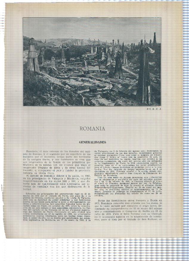 Lamina/sheet/feuille numerada 585/586: Romania: Vista y Los Alpes de Transilvania en Busteni