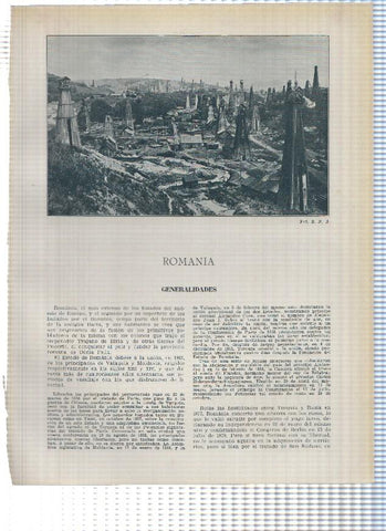 Lamina/sheet/feuille numerada 585/586: Romania: Vista y Los Alpes de Transilvania en Busteni