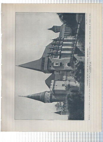 Lamina/sheet/feuille numerada 599/600: Romania: Castillo de los Reyes de Hungria en Hunedeoara y Catedral de Sibiu