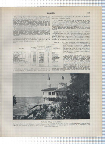 Lamina/sheet/feuille numerada 603/604: Romania: Palacio Real de Balchic y Monasterio de Sucevitsa