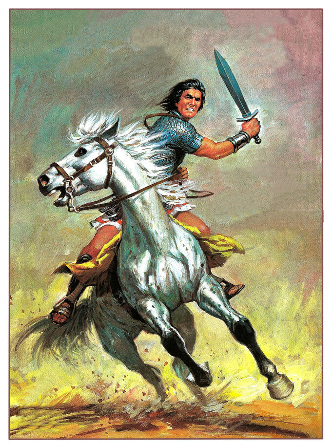 Postal / Postcard: El Boletin serie 12 numero 07: El Jabato  , serie Heroes a Caballo