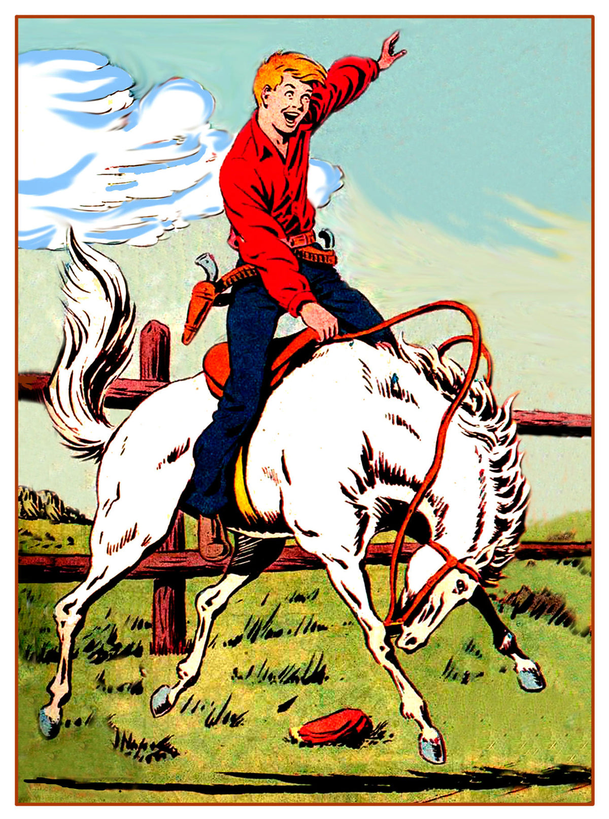 Postal / Postcard: El Boletin serie 12 numero 03: Chispita , serie Heroes a Caballo