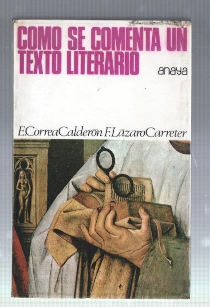 Como se comenta un texto literario