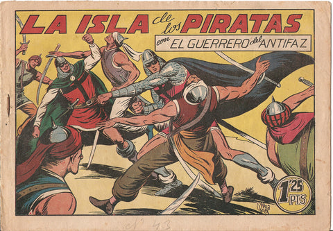 Original: El Guerrero del Antifaz numero 109: la isla de los piratas