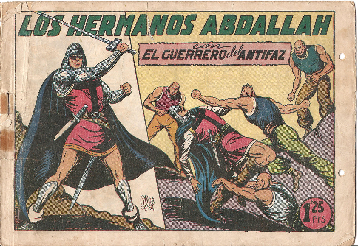 Original: El Guerrero del Antifaz numero 114: Los hermanos Abdallah (numerado 2 en trasera)