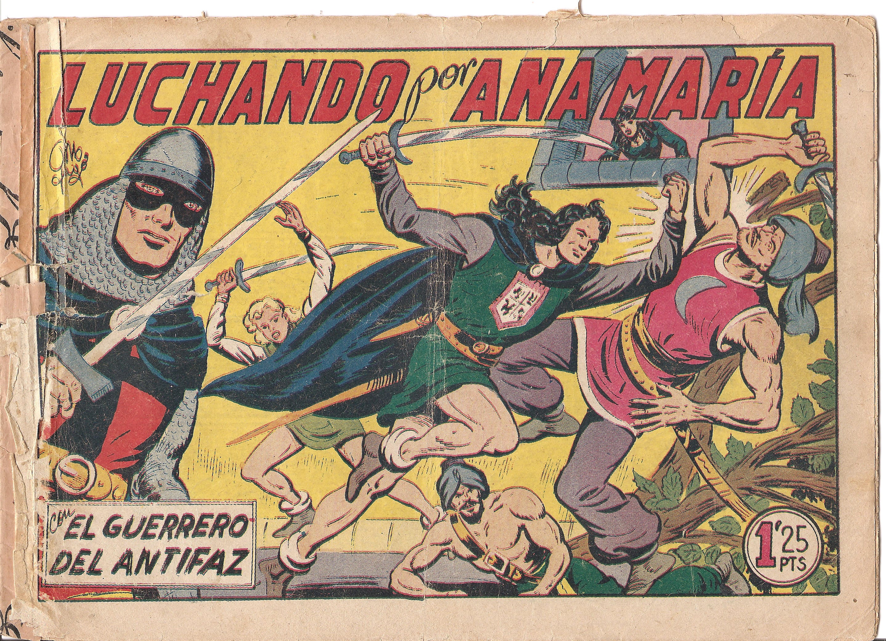 Original: El Guerrero del Antifaz numero 194: Luchando por Ana Maria