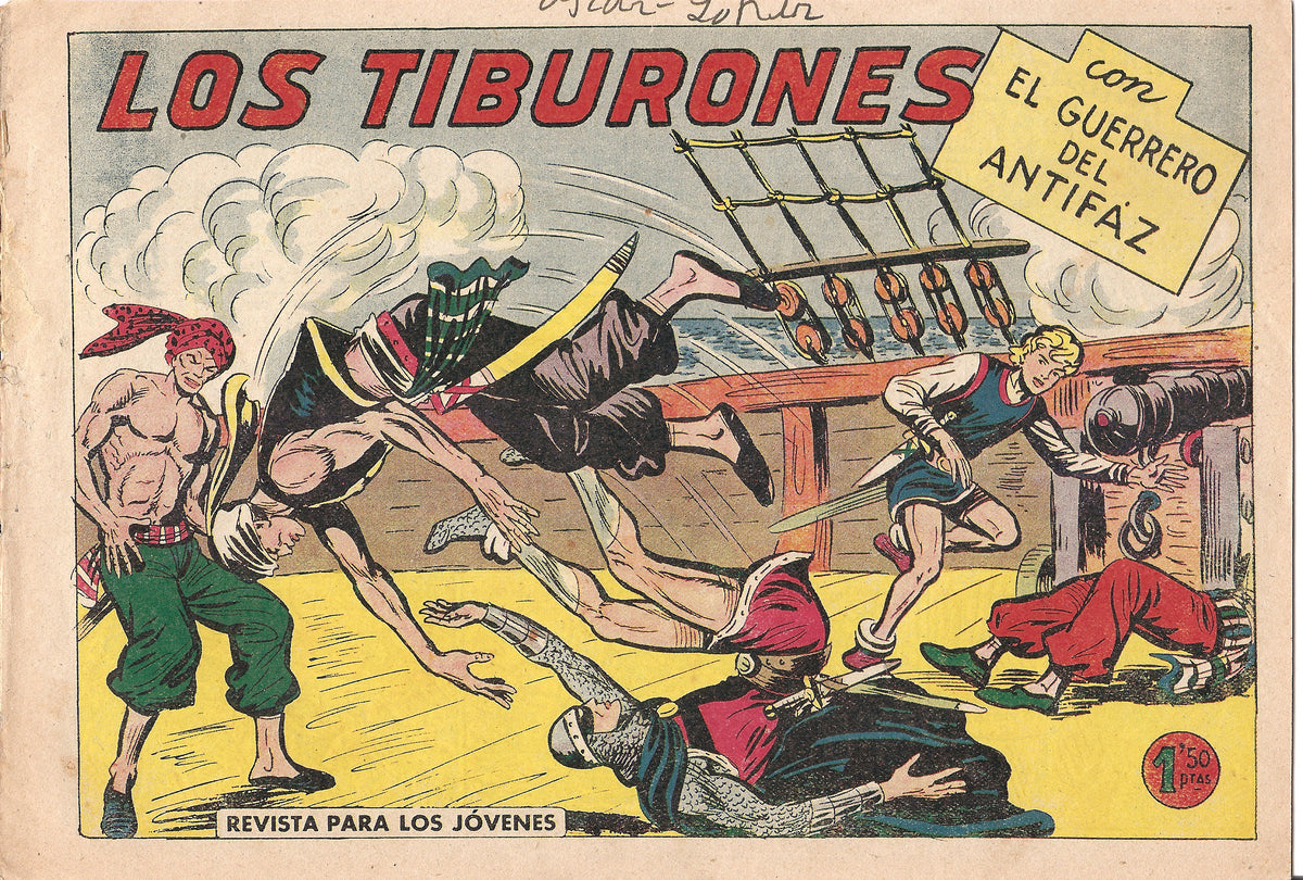 Original: El Guerrero del Antifaz numero 342: Los tiburones