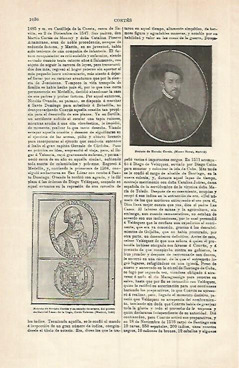 LAMINA ESPASA 15071: Retrato de Hernan Cortes