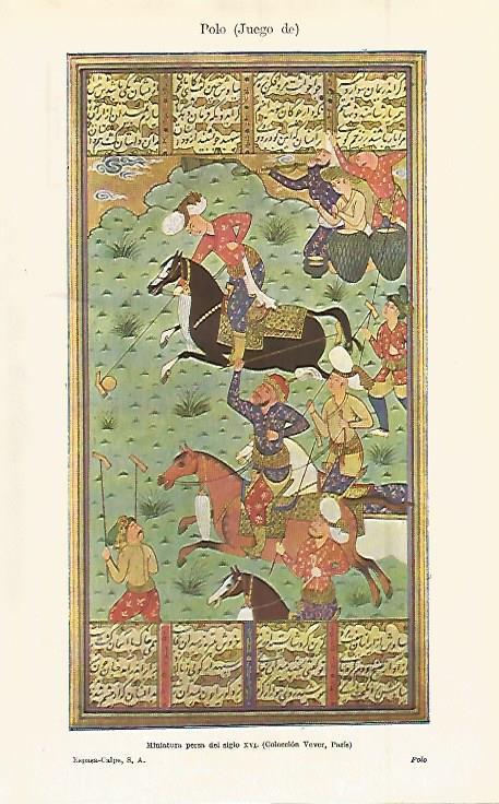 LAMINA ESPASA 15163: Juego de Polo