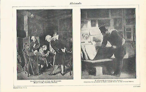 LAMINA ESPASA 15353: Cuadros de Meissonier y de Daumier