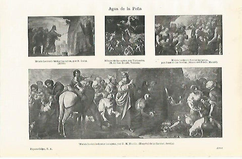 LAMINA ESPASA 15411: Obras de Tintoretto Murillo y Luini