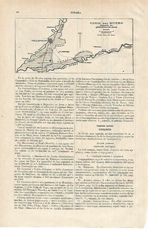 LAMINA ESPASA 15535: Canales del Duero