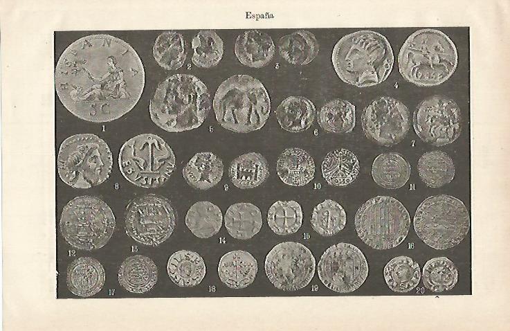 LAMINA ESPASA 15606: Monedas de España