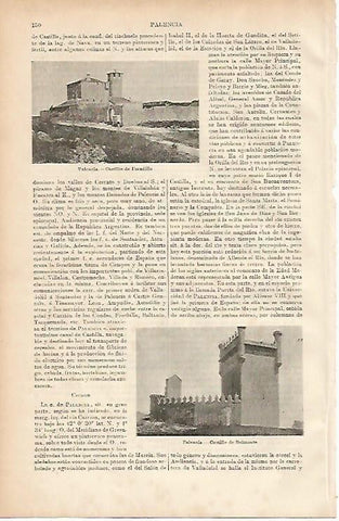 LAMINA ESPASA 1506: Castillo de Paradilla Palencia