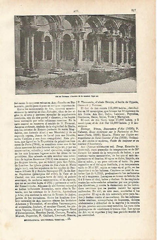 LAMINA ESPASA 15482: Claustro de la Catedral de Aix en  Provence