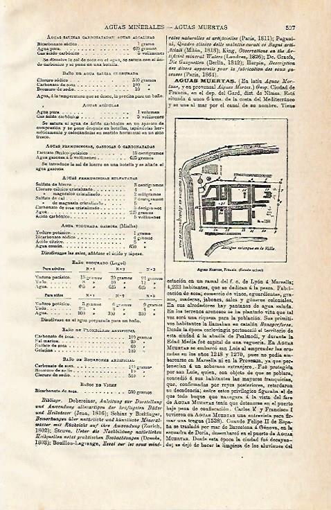 LAMINA ESPASA 15432: Plano de Aguas Muertas en Francia
