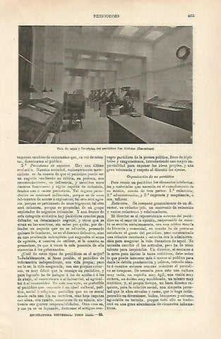 LAMINA ESPASA 15754: Sala de Cajas del Las Noticias en Barcelona