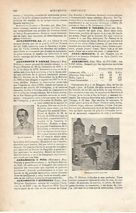LAMINA ESPASA 15402: Iglesia de Agramunt Lleida