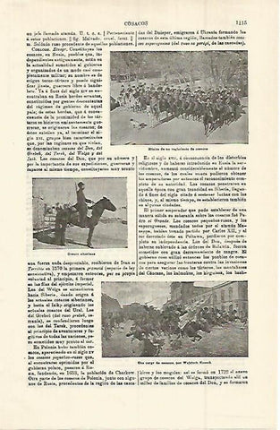 LAMINA ESPASA 15090: Regimiento de cosacos