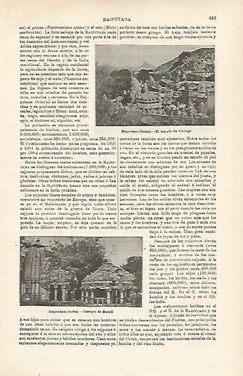 LAMINA ESPASA 15923: Templo de Eklingi en Rajputana India