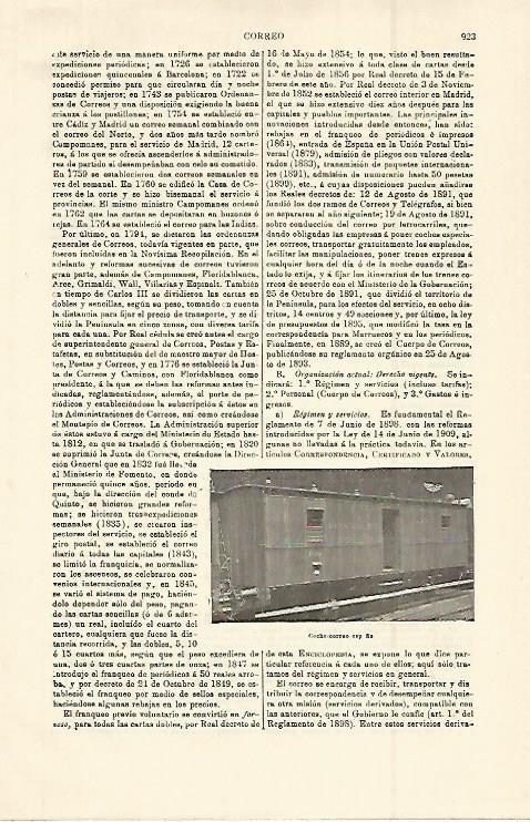 LAMINA ESPASA 15047: Coche correo español